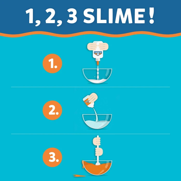 ELMER'S GLITTER SLIME zestaw kreatywny glutki - brokatowy, 2077256