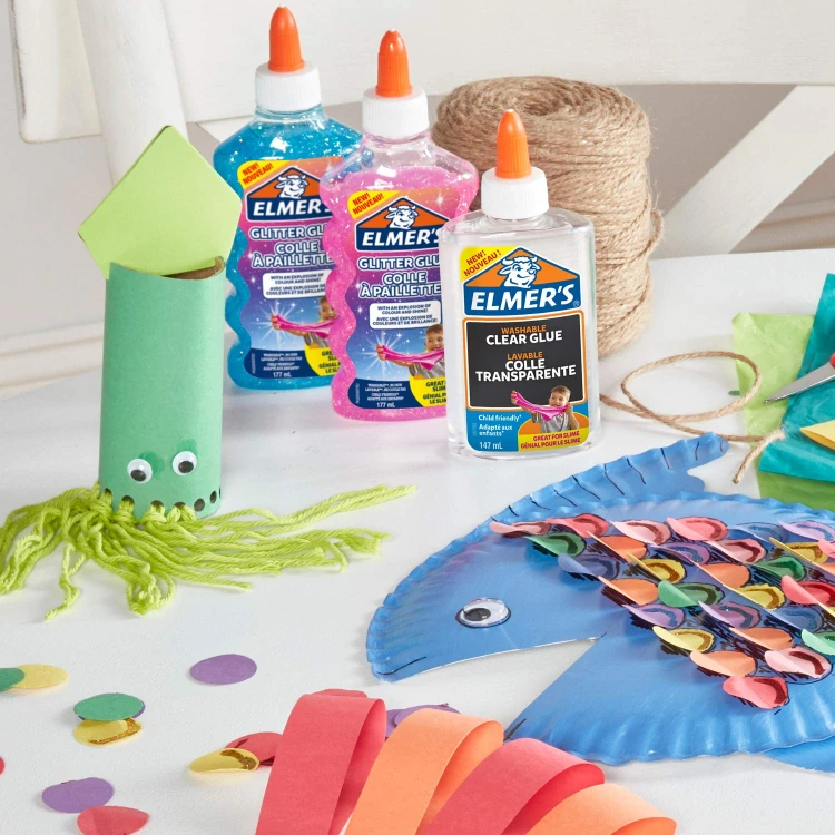 ELMER'S GLITTER SLIME zestaw kreatywny glutki - brokatowy, 2077256