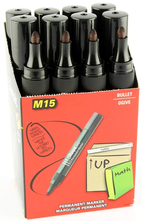 Sharpie Permanent Marker M15 okrągły czarny, S0192584