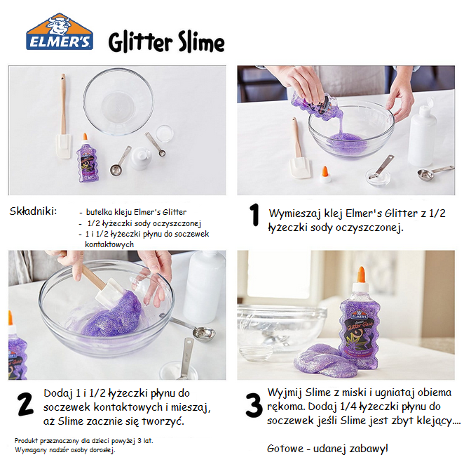 ELMER'S GLITTER GLUE SILVER klej z brokatem srebrny, 2077255