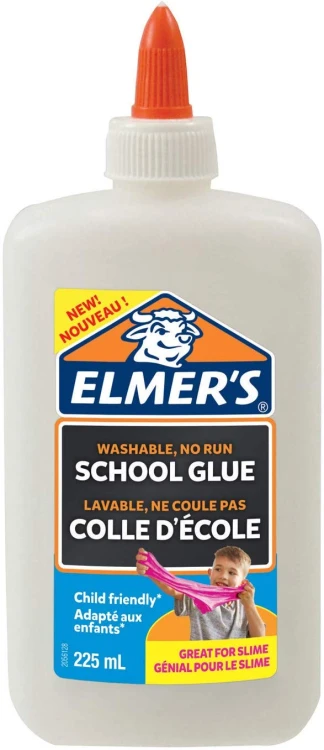 ELMER'S biały klej w płynie WASHABLE, NO RUN SCHOOL GLUE 225 ml, 2079102