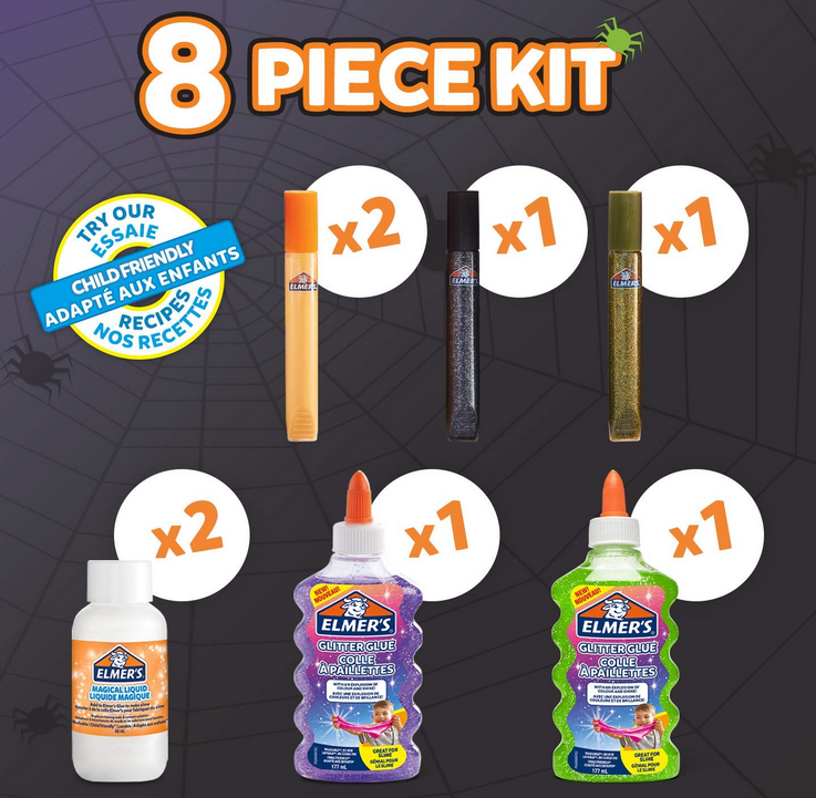 ELMER'S SPOOKY SLIME KIT elmers zestaw kreatywny Halloween,2097605