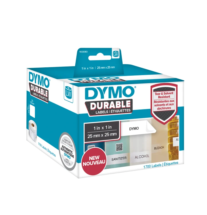 DYMO LabelWriter Durable etykieta wielofunkcyjna, 25mm x 25mm, 1933083, 2112286