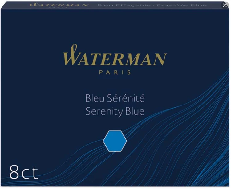 WATERMAN Naboje z atramentem długie Standard 8 szt. niebieski, S0110860