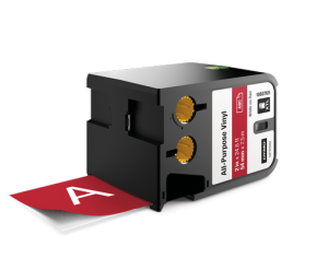 DYMO XTL taśma winylowa trwała, 54 mm x 7 m, biały na czerwonym, 1868765