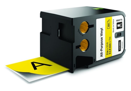 DYMO XTL taśma winylowa trwała, 54 mm x 7 m, czarny na żółtym, 1868775