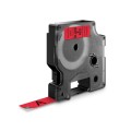 Taśma D1 - 12 mm x 7 m, czarny / czerwony, 45017, S0720570