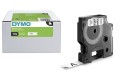 DYMO 45013 S0720530 OEM taśma D1 12 mm x 7 m czarny nadruk na białej taśmie