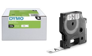 DYMO 45013 / S0720530 OEM Taśma D1 12 mm x 7 m biała czarny nadruk 