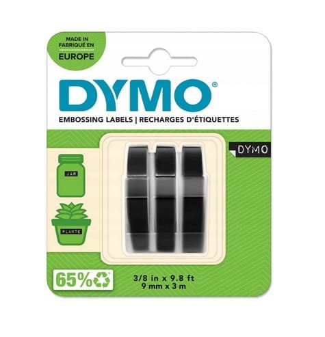 DYMO Taśma 3D, blister 3 rolki, 3m, 9mm, czarna, S0847730