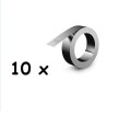 Pakiet 10 szt. taśma stal nierdzewna bez kleju 12 mm x 6.40 m