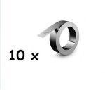 DYMO taśma stal nierdzewna bez kleju VALUE PACK 10 szt - 12 mm x 6.40 m, 32500, S0720170_10