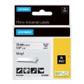 DYMO Rhino 18444 taśma winylowa 12 mm biała czarny nadruk S0718600
