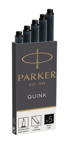 PARKER Naboje z atramentem Quink Standard 5 szt. czarne