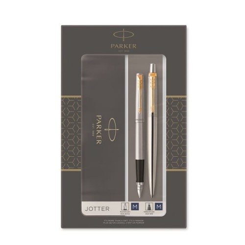 PARKER Zestaw podarunkowy duo JOTTER STAINLESS STEEL GT
