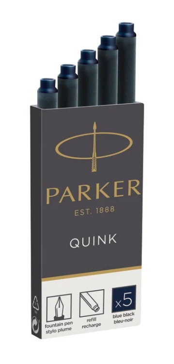 PARKER Naboje z atramentem Quink Standard 5 szt. granatowe