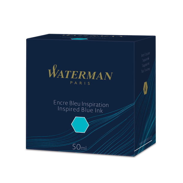 WATERMAN Atrament w butelce 50 ml Niebieski Morze Południowe (jasnoniebieski - turkusowy), S0110810