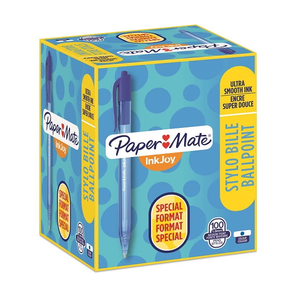 Paper Mate Długopis InkJoy 100 M klikany niebieski, S0977440