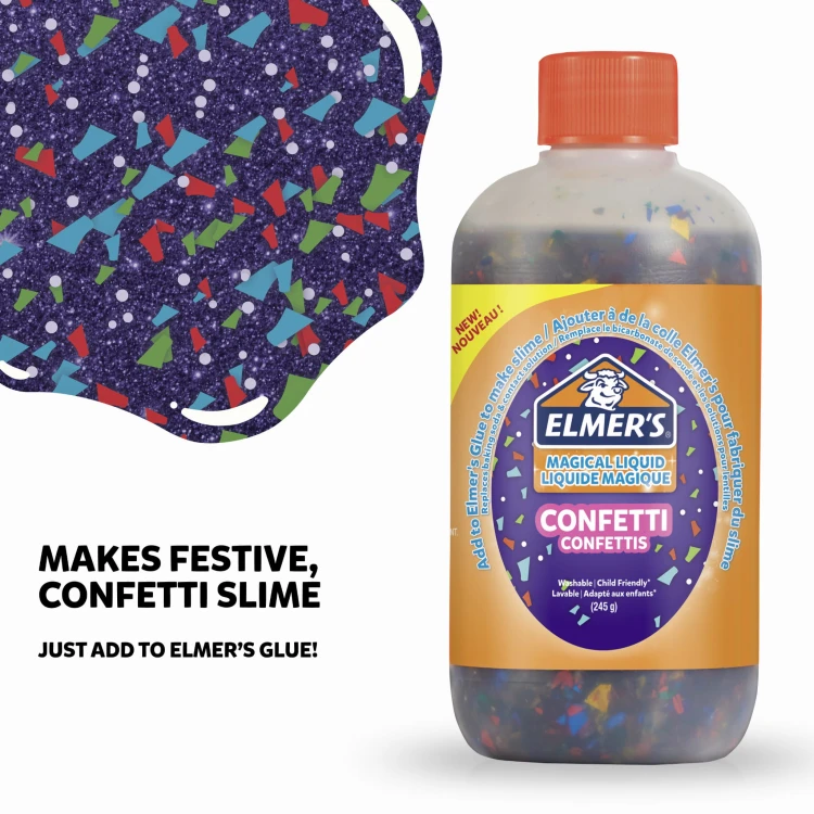 ELMER'S Magiczny Płyn Aktywator do Slime elmers 259 ml CONFETTI, 2109495