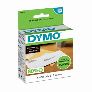 DYMO Standardowa etykieta adresowa - 89 x 28 mm, biała, 1 rolka po 130 etykiet, 99010 1983173