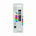 PARKER wkłady żelowe economy Quink GEL do długopisów 2 szt. M czarne, 2136231