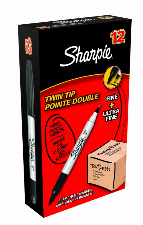 Sharpie Permanent Marker Twin Tip czarny, S0811100