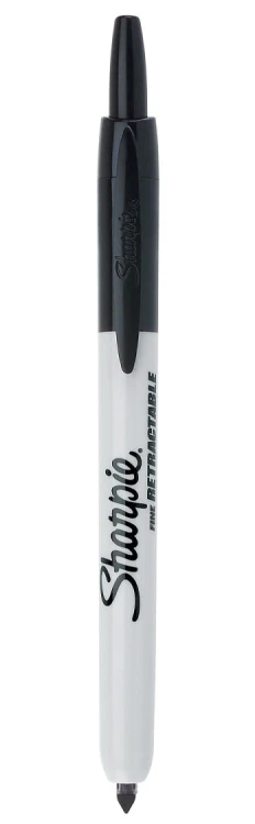 Sharpie Permanent Marker Fine RETRACTABLE czarny, S0810840