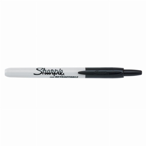 Sharpie Permanent Marker Fine RETRACTABLE czarny, S0810840