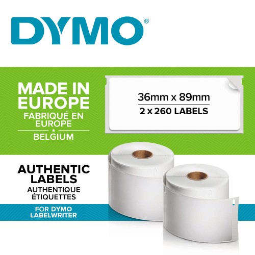 Oryginalne etykiety DYMO 99012 89 x 36 mm do drukarek LabelWriter