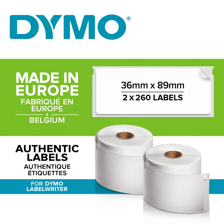 Oryginalne etykiety DYMO 99012 89 x 36 mm do drukarek LabelWriter