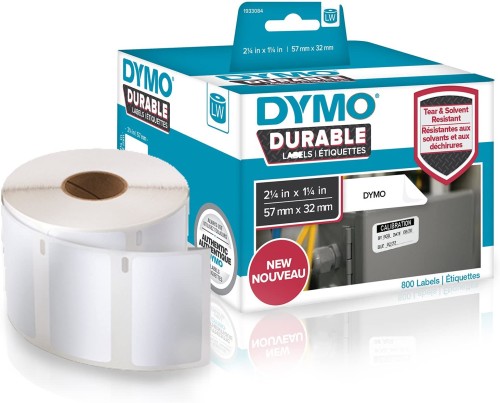 DYMO LabelWriter Durable etykieta wielofunkcyjna, 57mm x 32mm, 800 etykiet, 1933084, 2112289