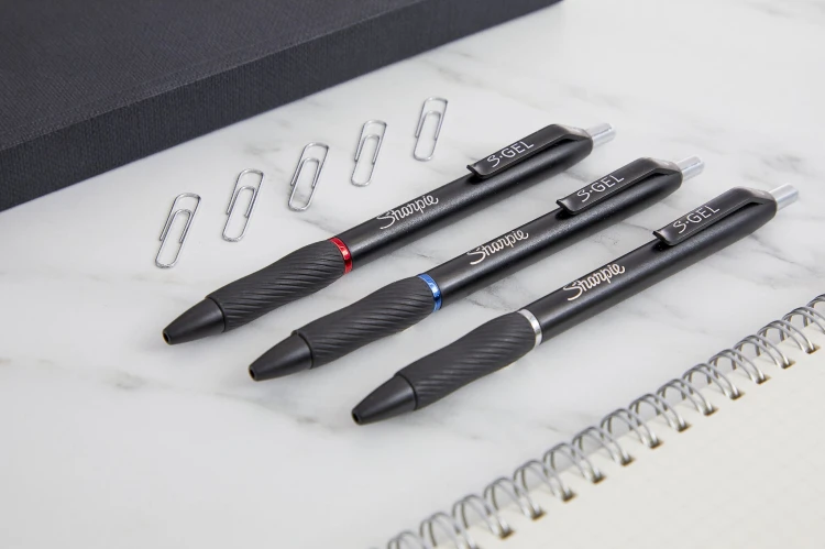 Sharpie S-GEL długopis żelowy CZARNY wkład niebieski, 2136600