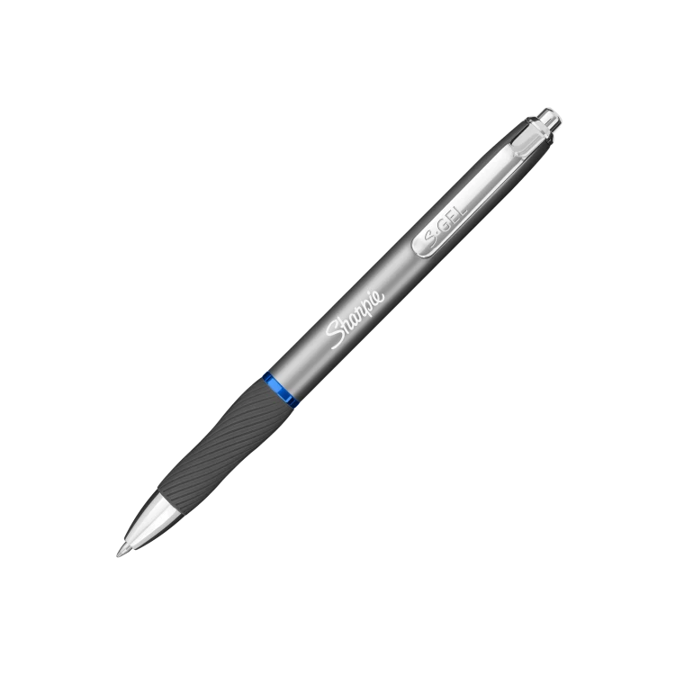 Sharpie S-GEL długopis żelowy SREBRNY wkład niebieski, 2162642s
