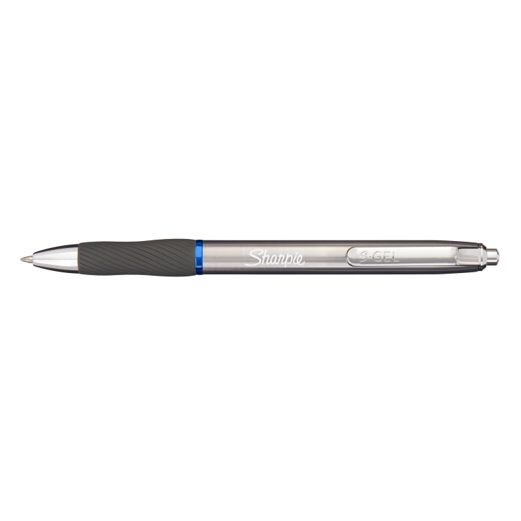 Sharpie S-GEL długopis żelowy SREBRNY wkład niebieski, 2162642s