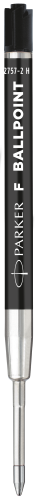 PARKER Wkłady economy QUINKflow do długopisów 2 szt. F czarne, 2166541