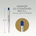 PARKER Wkłady do długopisów QUINKflow M niebieski 3 sztuki, 2119152