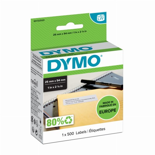 Etykieta na adres zwrotny - 25 x 54 mm, białe, 11352, S0722520