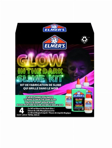 ELMER'S GLOW IN THE DARK SLIME KIT elmers zestaw kreatywny slime - świecący w ciemności, 2162080