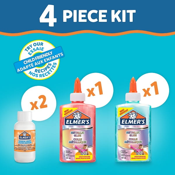 ELMER'S METALLIC SLIME KIT elmers zestaw kreatywny slime - metaliczny, 2109483