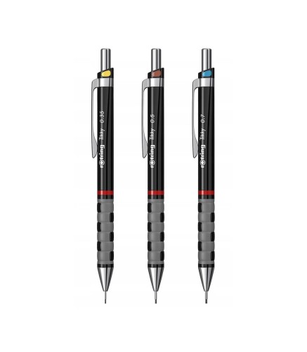 ROTRING ołówek TIKKY CC czarny zestaw 3 szt. 0.35/ 0.5/ 0.7 mm, S0801310