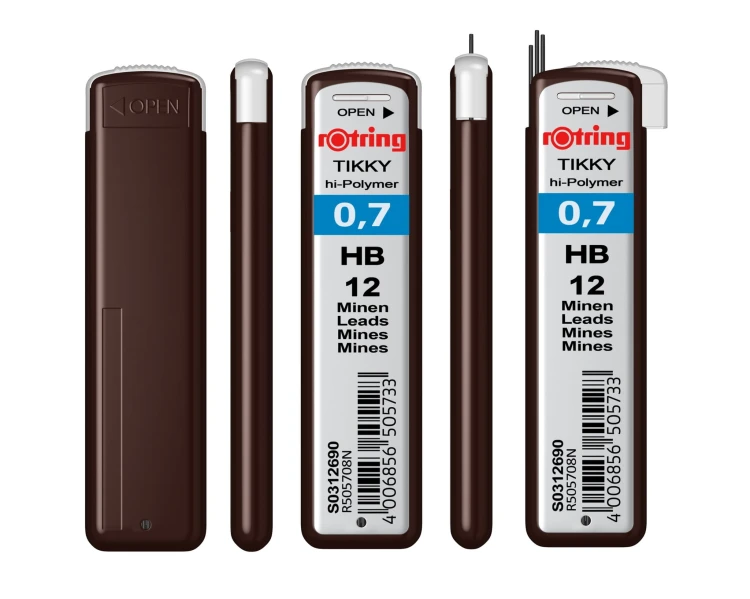 ROTRING Grafity TIKKY wkłady do ołówków 12 szt. 0,7 mm HB, S0312690