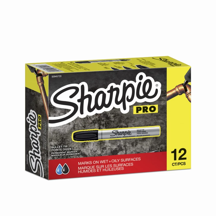 Sharpie Pro marker permanentny Metal small okrągły czarny