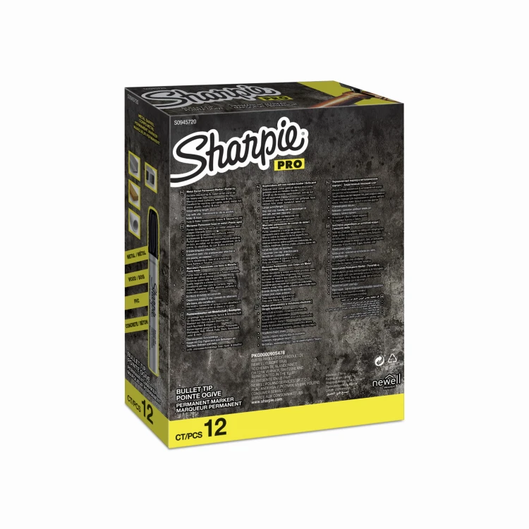 Sharpie Pro marker permanentny Metal small okrągły czarny