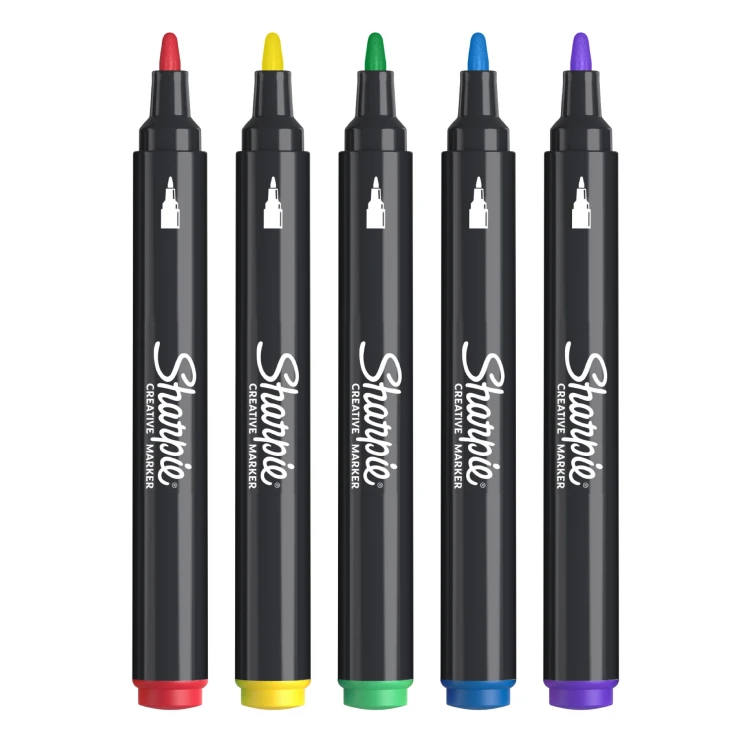 Sharpie Acrylic BULLET CREATIVE markery akrylowe 5 szt. z końcówką stożkową, 2201069