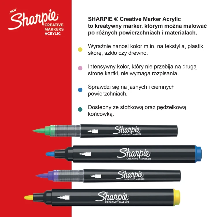 Sharpie markery akrylowe
