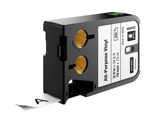 DYMO XTL taśma winylowa trwała, 19 mm x 7 m, czarny na białym, 1868752