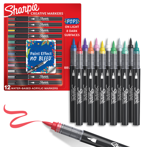 Sharpie Acrylic BRUSH CREATIVE markery akrylowe z końcówką pędzelkową 2201183