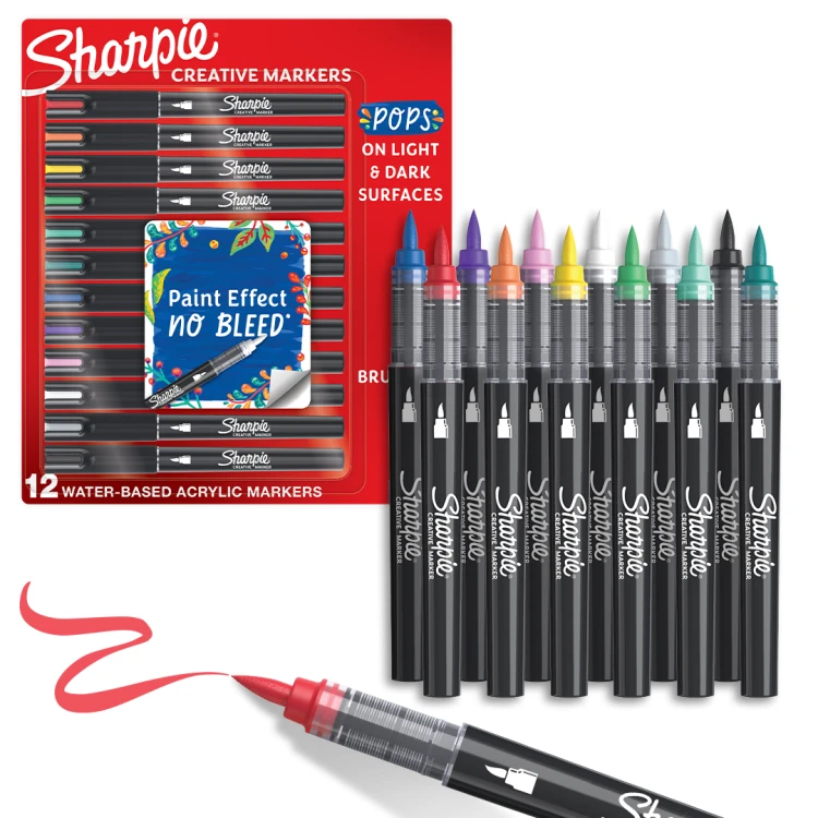 Sharpie Acrylic BRUSH CREATIVE markery akrylowe z końcówką pędzelkową 2201183