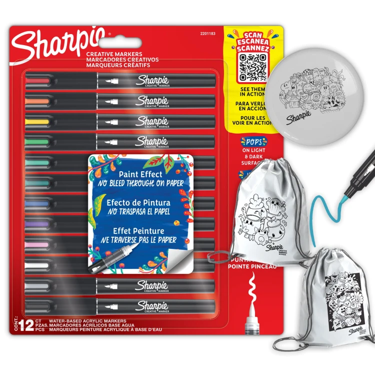 Sharpie Acrylic BRUSH CREATIVE markery akrylowe z końcówką pędzelkową 2201183