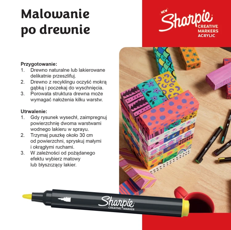 Sharpie markery akrylowe